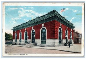 1920 Post Office Exterior Building Maysville Kentucky Vintage Antique Postcard