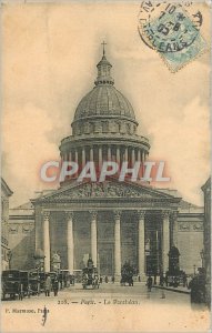Old Postcard Paris Pantheon