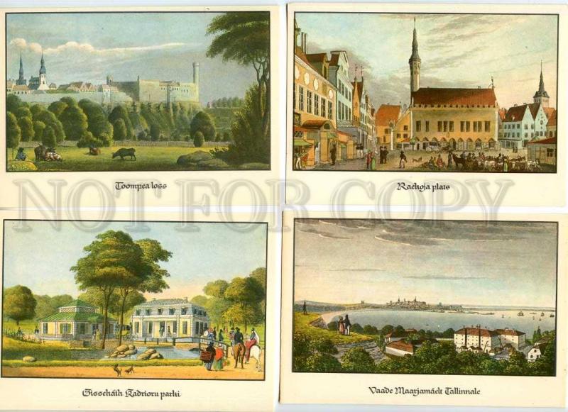 254021 ESTONIA Tallinn Gehlhaar SET of 10 old postcards