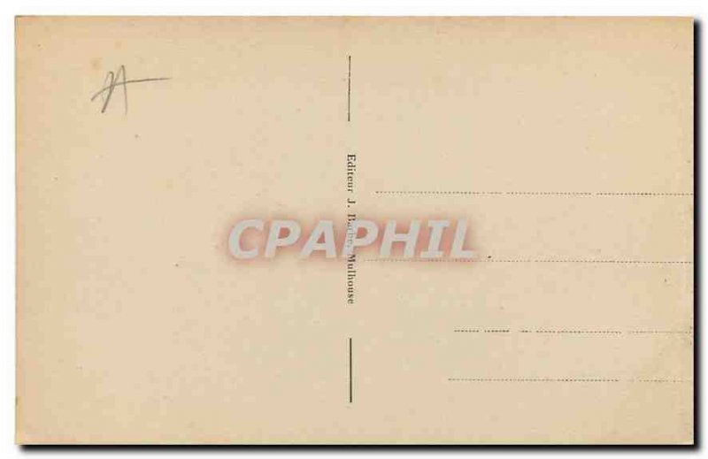 Old Postcard Mulhouse Hotel Post and the Canal