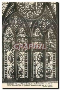 Old Postcard Poitiers Vienne Window of the Church Ste Radegonde The life of C...