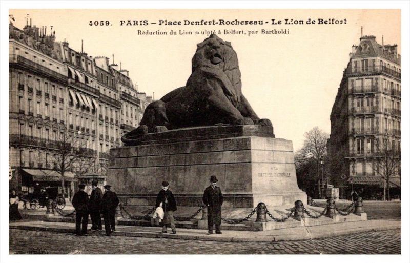 Paris Place Denfeut-Rocheveau, Le Lion de Belfort