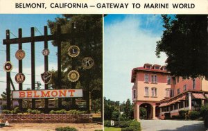 BELMONT, CA Notre Dame University San Mateo County 1960s Vintage Postcard