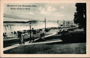 Canada Boulevard and Horseshoe Falls Queen Victoria Park Niagara Falls 09.95