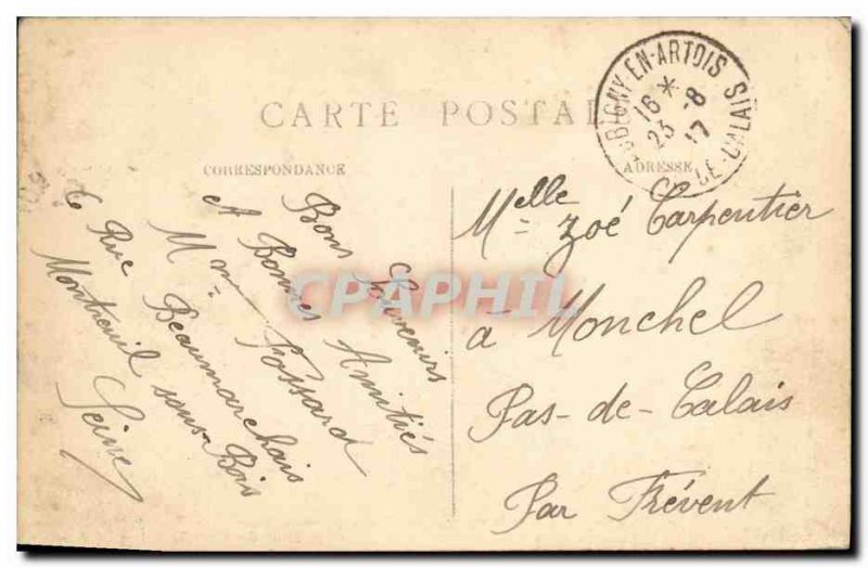 Old Postcard Paris Trocadero Perspective