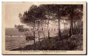 Old Postcard Around Plougasnou View from the wood of pine Guerzit