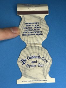 Matchbook Charlotte North Carolina The Calabash Cove Oyster Bar Lobster MB163