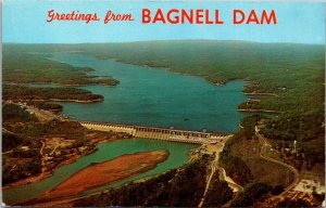 Missouri Aerial View Of Bagnell Dam and Lake Of The Ozarks