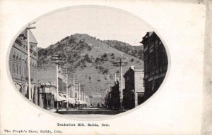 Salida Colorado Tenderfoot Hill Street Scene Vintage Postcard AA35965