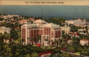Florida Palm Beach The Colony Hotel 1952 Curteich