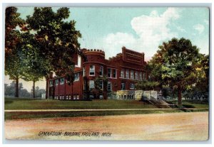 Gymnasium Building Trees Road Scene Ypsilanti Michigan MI Rotograph RPO Postcard 