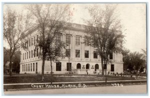 1935 Court House Building Huron South Dakota SD RPPC Photo Vintage Postcard