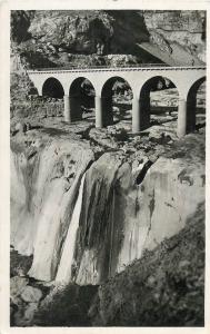 Alger Algeria Constantine waterfalls bridge RPPC