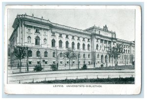 c1905 Leipzig Universitats-Bibliothek Germany Unposted Antique Postcard 