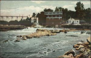 Falls Near Sheboygan WI c1910 Postcard