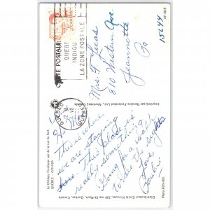 Postcard Le Château Frontenac Quebec Canada Architecture 1962