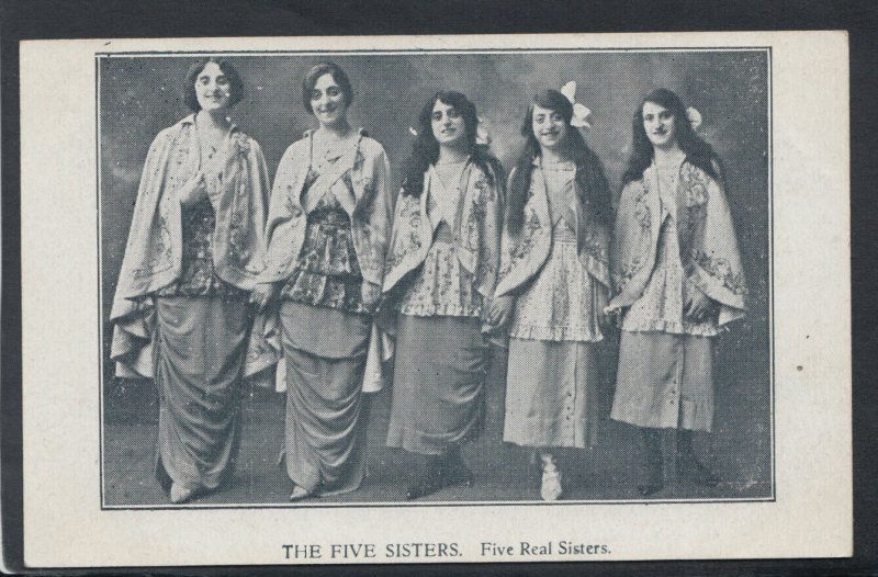 Theatrical Postcard - The Five Sisters - Five Real Sisters    RS18750