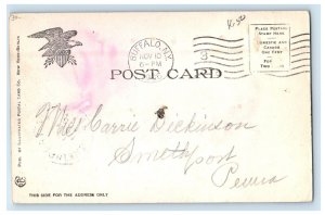 1906 Greetings From Buffalo New York NY, Large Letters Antique Postcard