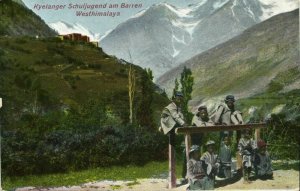 india, KYELANG KEYLONG, Western Himalayan School Youth (1910s) Mission Postcard