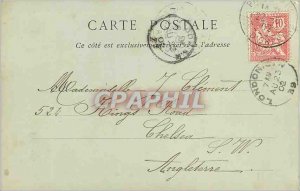 Old Postcard Reims cathedral facade (1900 card)