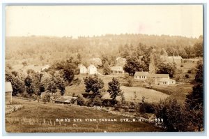 c1930's Birds Eye View Canaan Center New Hampshire NH RPPC Photo Postcard