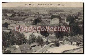 Old Postcard Auch Saint Pierre and Hospital