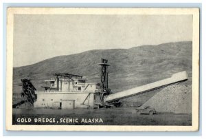 Gold Dredge Scenic Alaska AK Soldier Mail Unposted Vintage Postcard 