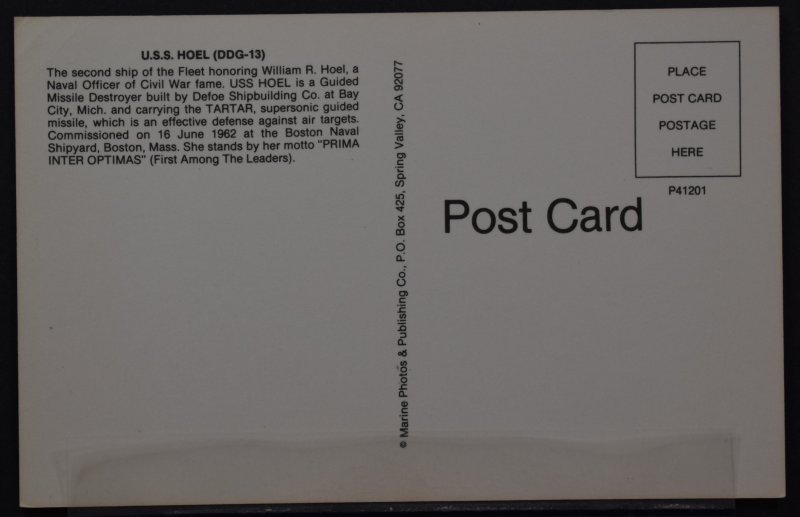 US Navy Ship - U.S.S. Hoel [DDG-13]