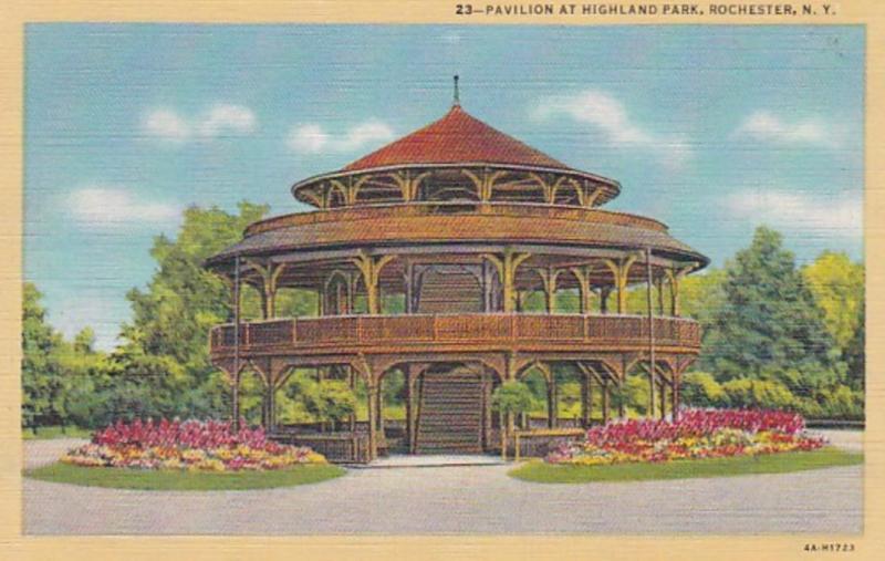 New York Rochester Pavilion At Highland Park Curteich