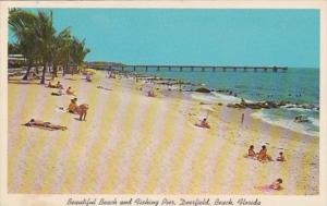 Florida Deerfield Beach Beautiful Beach Scene and Fishing Pier