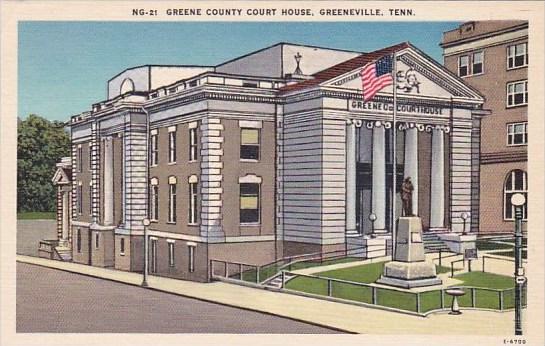 Tennessee Greeneville Greene County Court House