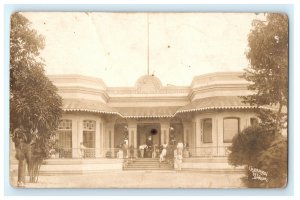 Casa DE Saluo Sagua La Grande Cuba Real Photo RPPC Postcard (G39)