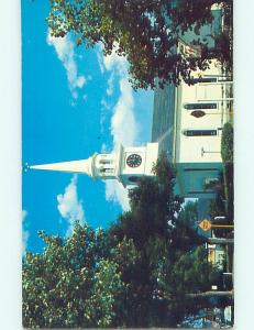 Unused 1950's OLD CARS & CHURCH SCENE Cape Cod - Harwichport MA p3842