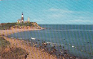 Montauk Point Lighthouse Long Island New York 1960