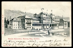 dc1456 - MURRAY BAY Quebec Postcard 1904 Manoir Richelieu by Garneau