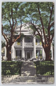 Linen~Stanton Hall Exterior View~Natchez Mississippi~PM 1953~Vintage Postcard