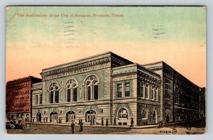 1912  The Auditorium   Houston  Texas    Postcard