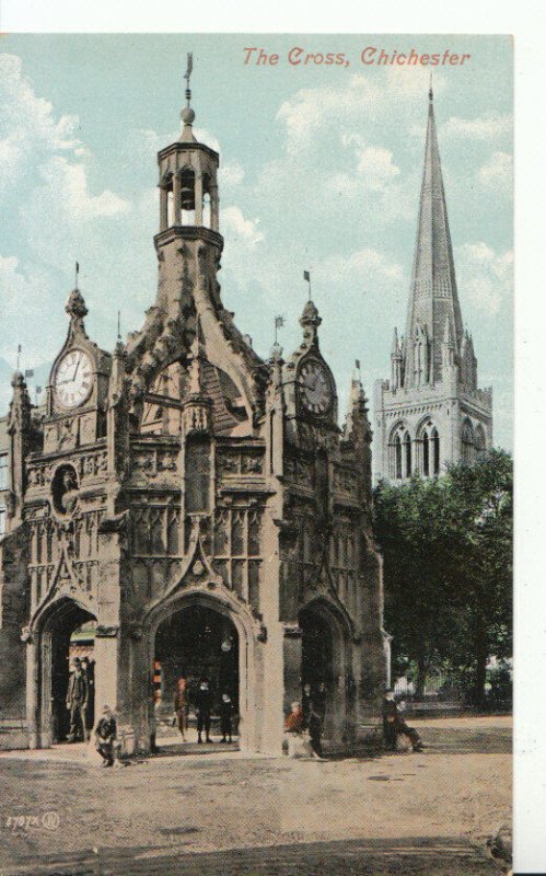 Sussex Postcard - The Cross - Chichester - Ref 15764A