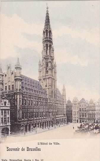 Belgium Brussells L Hotel De Ville Souvenir De Bruxelles