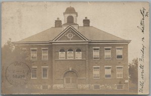 SUSSEX NJ HIGH SCHOOL ANTIQUE REAL PHOTO POSTCARD RPPC