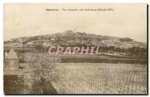 Old Postcard Sancerre cost Southwest General view