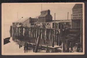 Massachusetts Provincetown and Cape Cod - Pile Wharf The American Scene - DB