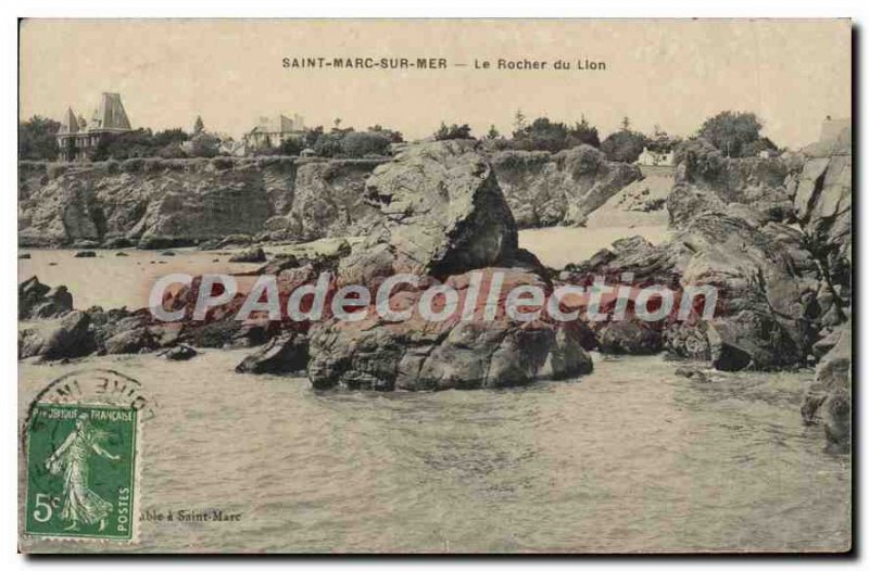 Postcard Old St Marc sur Mer The Lion Rock