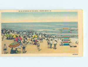 Linen BEACH SCENE Virginia Beach Virginia VA AE9527