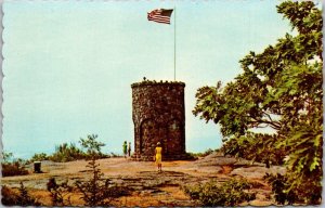 Maine Camden Tower On Mount Battle