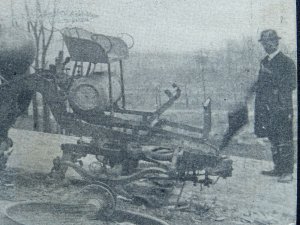 Massachusetts Boston CHELSEA FIRE Ruins of Lynn Fire Engine No.1 c1908 Postcard