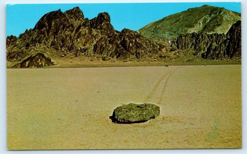 DEATH VALLEY, CA California ~ Slow MOVING ROCKS at RACETRACK c1960s  Postcard