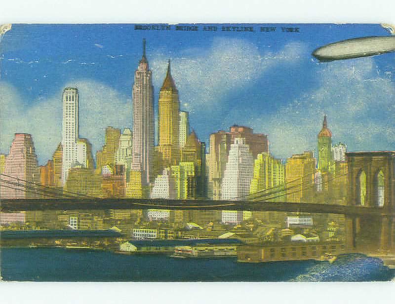 Pre-1980 BRIDGE SCENE Manhattan & Brooklyn - New York City NY HJ0891