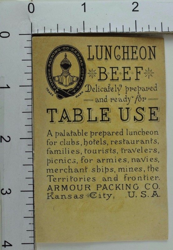 Embossed Armour Packing Co Anthropomorphic Brown Rabbits Dancing #2 F70