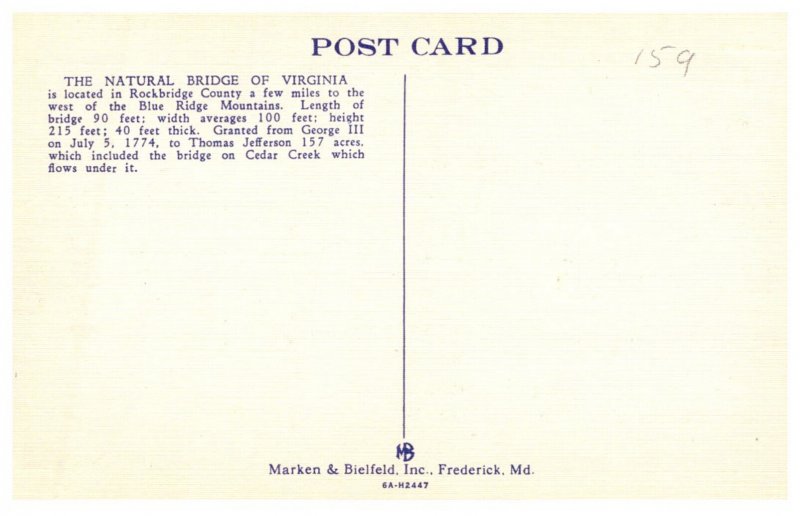 Virginia  Natural Bridge Hotel